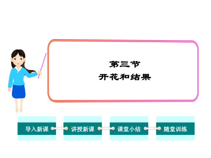 【人教版】2018年七年级生物上册：3.2.3开花和结果ppt课件