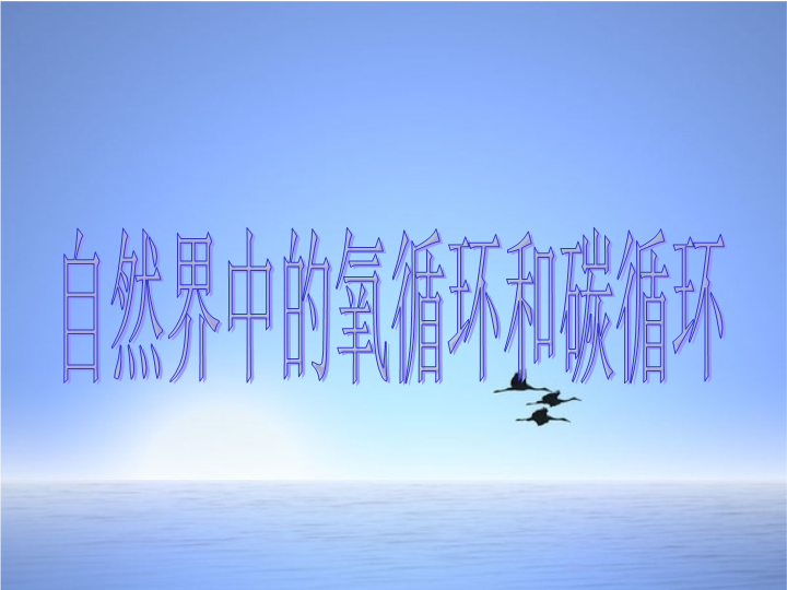 【华师大版】科学九年级下：3.2《自然界中的碳循环和氧循环》课件2