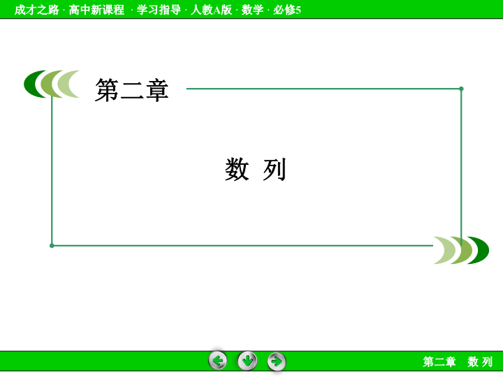 人教版高中数学必修五：2.1《数列的概念与简单表示法》课件