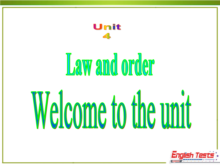 牛津译林版英语选修10《Unit4 Welcome to the unit》课件