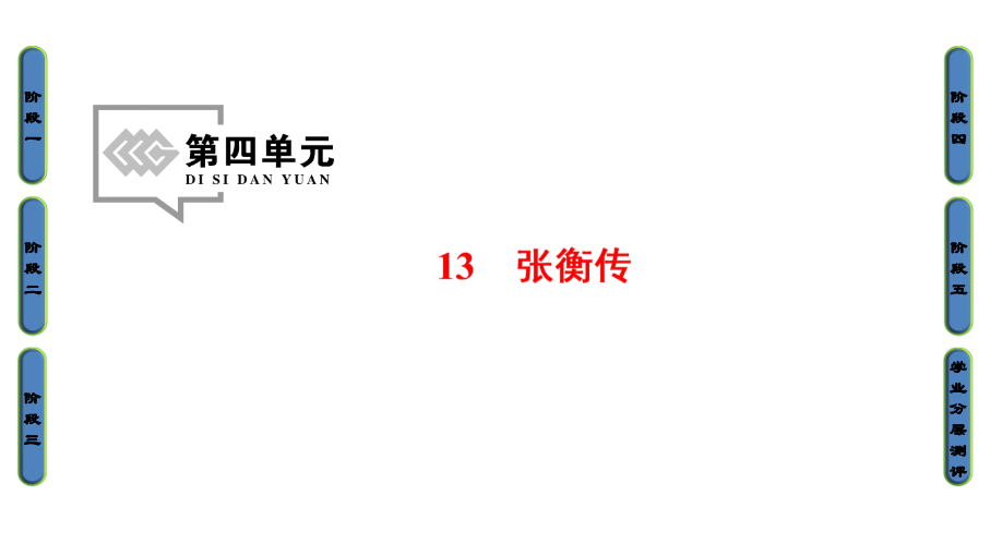 2017-2018学年高中语文人教版必修四课件：第4单元 13 张衡传