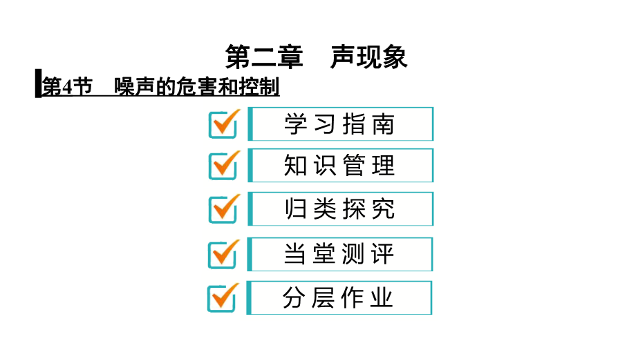 人教版八年级物理上册课件：2.4 噪声的危害和控制（共31张PPT）