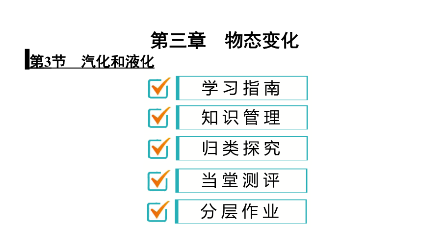 人教版八年级物理上册课件：3.3 汽化和液化（共44张PPT）