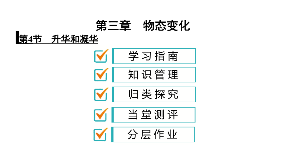 人教版八年级物理上册课件：3.4 升华和凝华（共32张PPT）