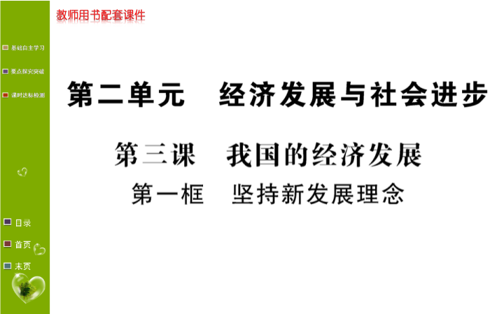 第三课 第一框 坚持新发展理念 ppt课件-【新教材】高中政治统编版（部编版）必修2.ppt