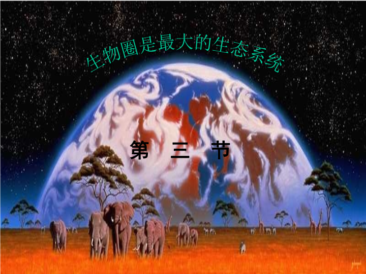 七年级1.2.3生物圈是最大的生态系统ppt比赛获奖教学课件