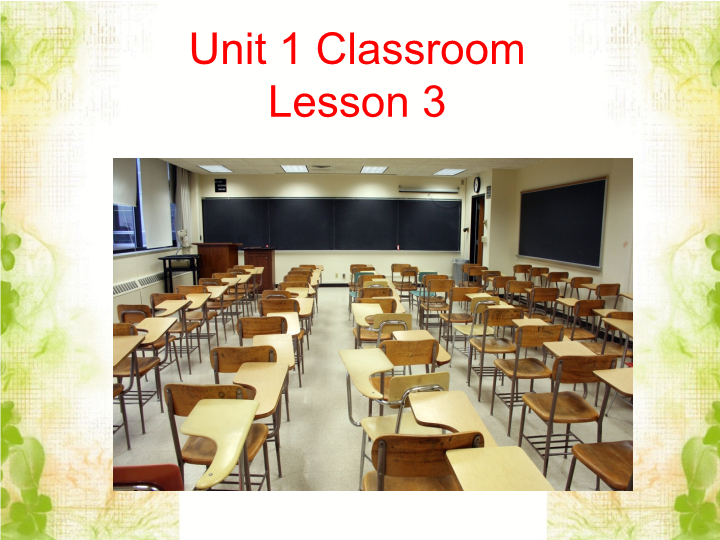 小学英语一年级上册Unit 1 Classroom Lesson 3课件3