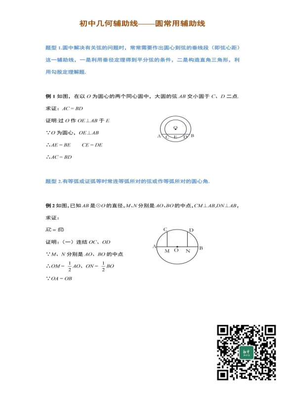 【初中数学】12类题型帮你搞定圆的常用辅助线！