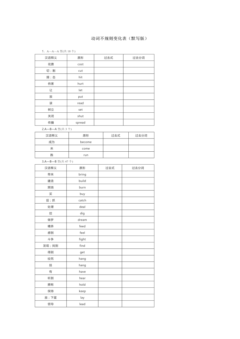 初中英语词汇表 (2)