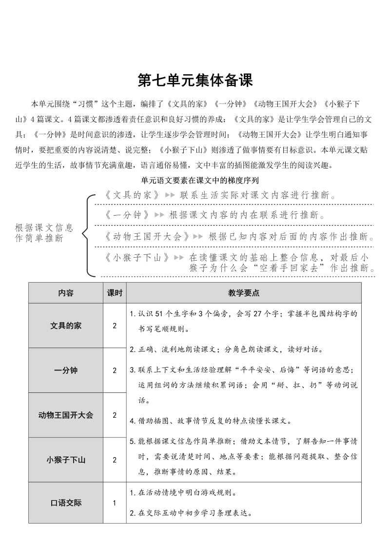 一年级语文下册15 文具的家【教案】