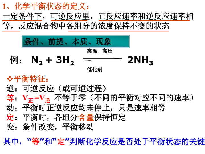 高中化学必修二《第三节　化学反应的速率和限度》PPT课件