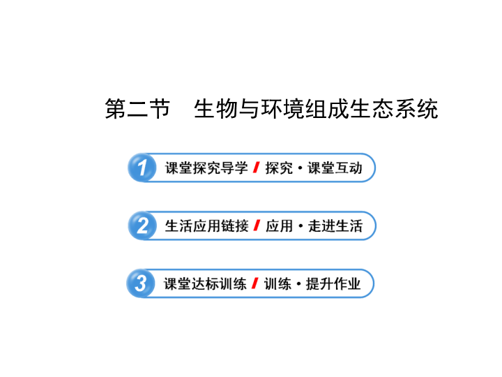 七年级生物上册1.2.2生物与环境组成生态系统教研课