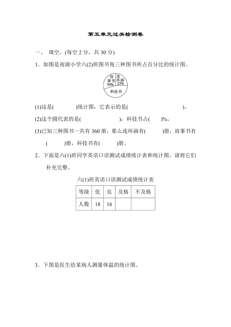 六年级数学上册  第五单元过关检测卷1（北师大版）